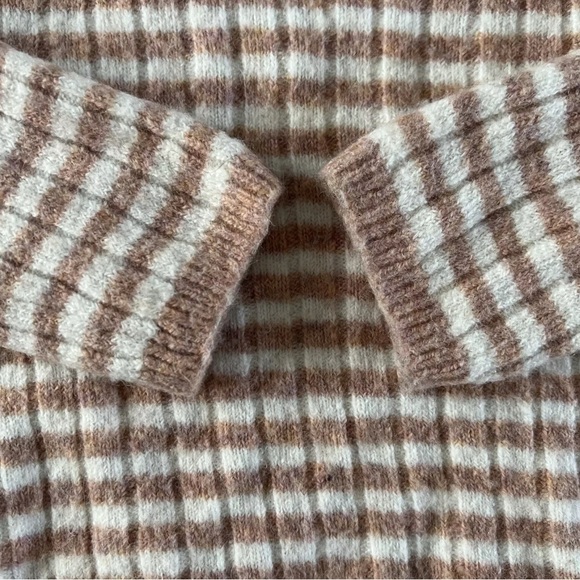 Madewell Collete Heather Carnation Womens Striped Sweater Knitted Size Small EUC - Picture 5 of 7